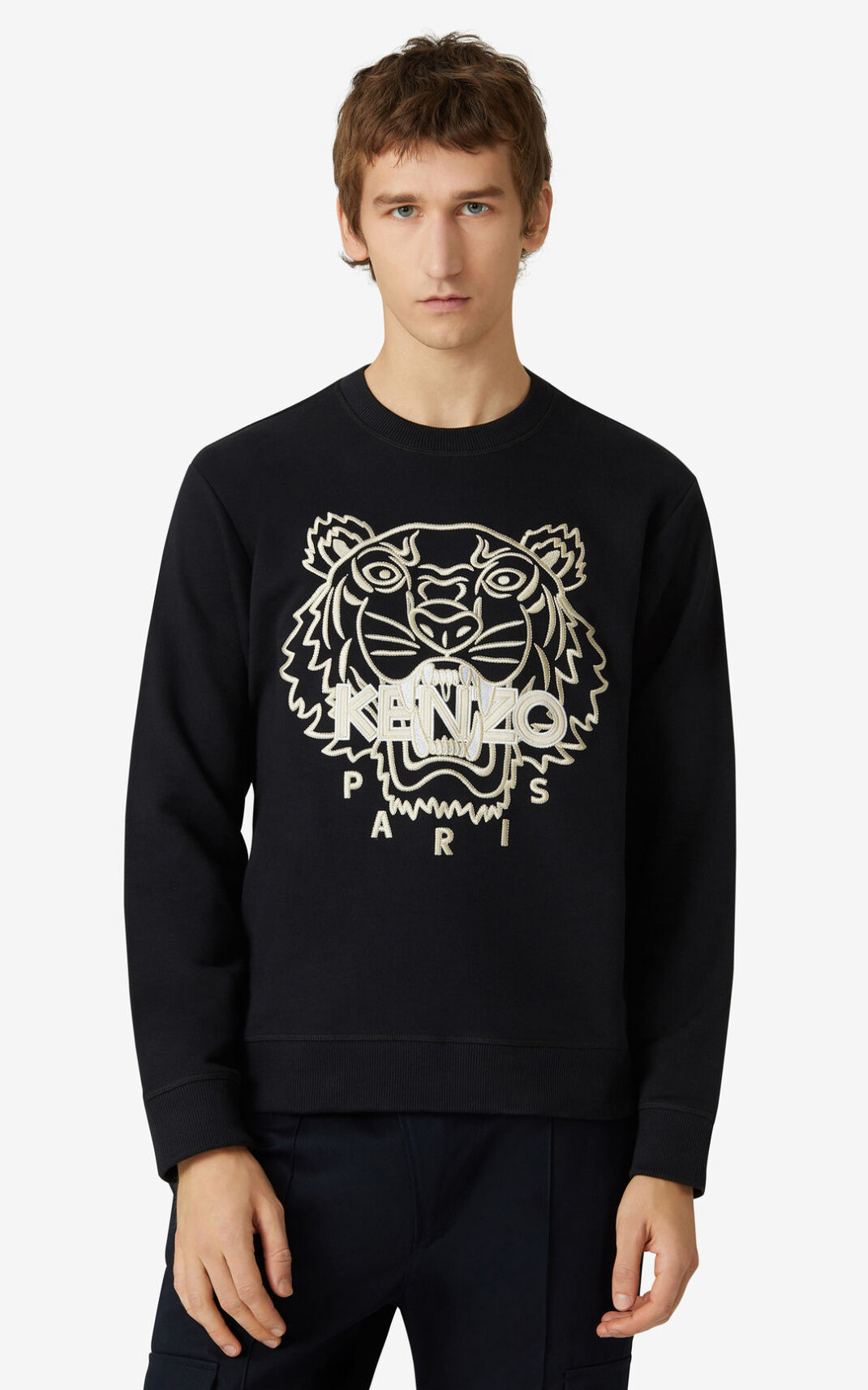 Sweatshirt Kenzo Tiger Masculino - Pretas | 826ZVPWMO